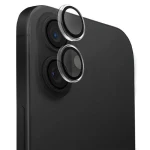 UNIQ Optix Clear čierna / Ochranné sklo na šošovku fotoaparátu / iPhone 16, 16 PLUS / s aplikátorom
