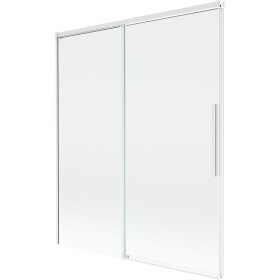 MEXEN/S - Rox vaňová zástena 2-krídlová posuvná 140 x 150, transparent, biela 8C9-140-001-20-00