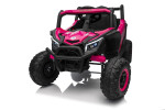 Mamido Mamido Elektrické autíčko Buggy Madman ružové | UTV-MX 4x4 | EVA kolesá | 12V 10Ah | EKO koža