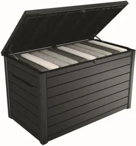 Keter Ontario 870 L wood, grafitová / Záhradný box / Objem 870 l (235690)