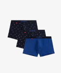 Pánske boxerky 3PACK 3MH-187 Dark Blue Mix - Atlantic XL tmavě modrá - vzor