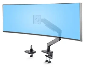 StarTech Stolný držiak pre monitor čierna / Držiak / VESA 75x75-100x100 / nosnosť 20 kg / rotácia 360° (H1M1AG1-MONITOR-ARM)