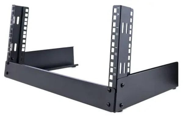 StarTech 4U otvorený stojanový rack / Rack / Voľne stojaci / 500 mm / nosnosť 30 kg / čierna (RK4OD)