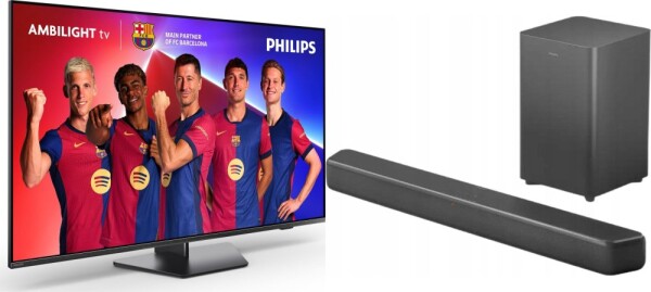 Philips 55PUS8919/12 LED 55'' 4K Ultra HD Titan OS Ambilight + Soundbar Philips TAB5309/10