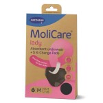 MOLICARE Lady M absorpčná spodná bielizeň 1 ks + X-change vložka 5 ks set