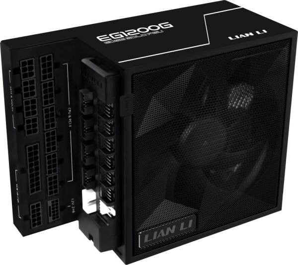 Lian Li Lian Li EDGE GOLD 1200 80 PLUS Gold Netzteil, PCIe 5.1, ATX 3.1 - 1.200 Watt, schwarz, inkl. USB-Hub