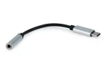 Equip USB-C - Jack 3,5 mm čierna / Audio adaptér / DAC / 0,15 m (133474)