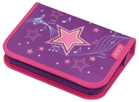 Herlitz Melody Star / Školský peračník / jednoposchodový / s výbavou / 20,5x14x3 cm (50020867)