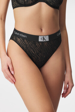 Klasické nohavičky Calvin Klein Animal Lace s vysokým pásom