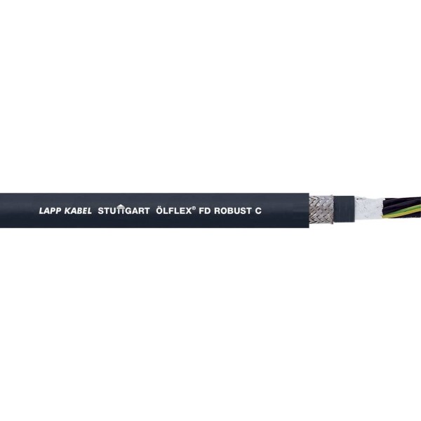 LAPP 26703/1000 vedenie ťažnej reťaze ÖLFLEX® ROBUST FD C 5 G 0.75 mm² čierna 1000 m; 26703/1000
