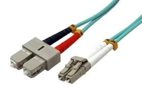 OEM Optický patch cord LC-SC / Optický patch kábel / Duplex / 50/125 MM OM4 / 1 m (0950)