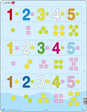 LARSEN Puzzle Počítanie do piatich