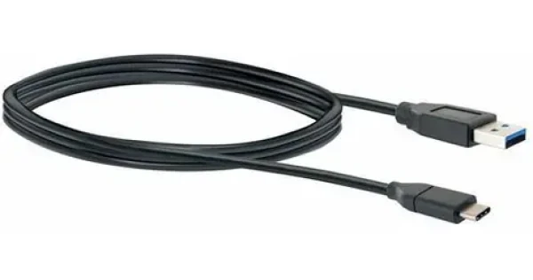 Schwaiger USB-C - USB-A 3.0 čierny / Dátový kábel / USB 3.2 Gen 1 / 5 Gbit / s / 1 m (CK3141533)