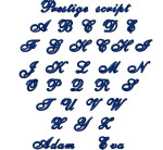 Názov výšivky Prestige script
