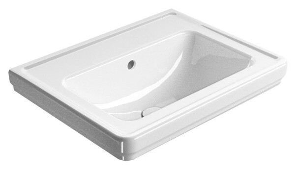 GSI - CLASSIC keramické umývadlo 60x46cm, bez otvoru, biela ExtraGlaze 8731011
