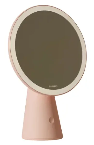 Philips Mirror ružová / Stolová lampička so zrkadlom / USB / 3000-5000K / 60lm (SKL000407599)