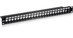 Trendnet TC-KP24S čierny / Patch panel / 24x Keystone / tienený / 19" / 1U (TC-KP24S)