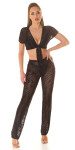 Sexy Koucla Mesh Highwaist Pants / Cover-Up black M