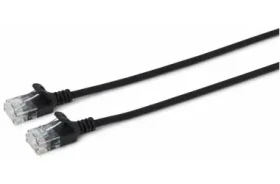MicroConnect CAT6a U/UTP SLIM 2m čierna / LSZH (V-UTP6A02S-SLIM)