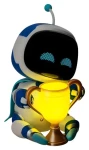 PALADONE Astrobot svetlo 3D / Stolová lampa / 2x AA (PP14343ABEPM)