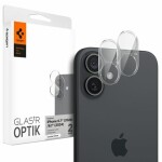 Spigen Glass TR Optik 2 Pack ochranné sklo na fotoaparát pre Apple iPhone 16/16 PLUS / 2ks (AGL07923)