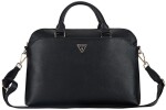 Guess Bag Guess Grained Zipper Pocket Triangle Logo 15" black
