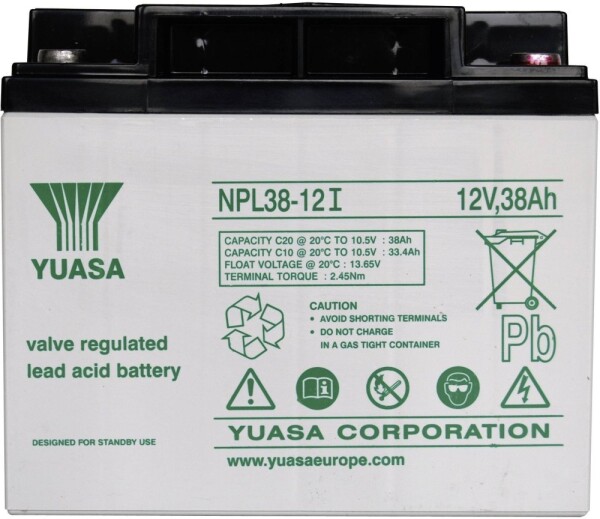 Yuasa NP38-12 YUASA 38Ah 12V akumulátor AGM