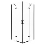 KERRA - Sprchovací kút Flow 90 Čierny (bez vaničky) 5907548116468