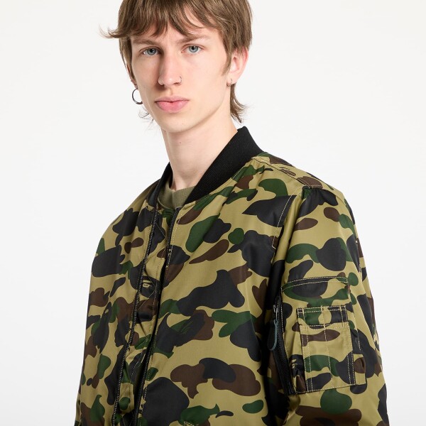 Bunda A BATHING APE 1St Camo Shark Ma-1 Jacket UNISEX Green L