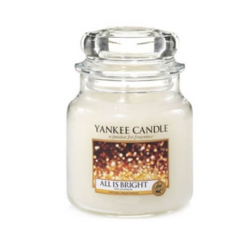 Yankee Candle All is Bright stredný pohár 411g / doba horenia až: 75 h (5038580084771)