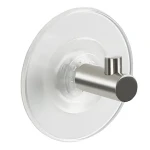 Spirella SUKI háčik s prísavkou priehľadný / PVC / nerez oceľ / 60 mm (7610583137418)