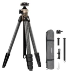 Neewer LT35 / Cestovný statív z uhlíkových vlákien / výška 16,5-156 cm / nosnosť 10 kg / guľová hlava 360° (LT35)