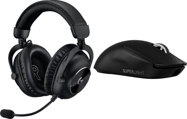 Logitech G Pro X2 Lightspeed Czarne (981-001263) + G PRO X SuperLight 2 (910-006630)