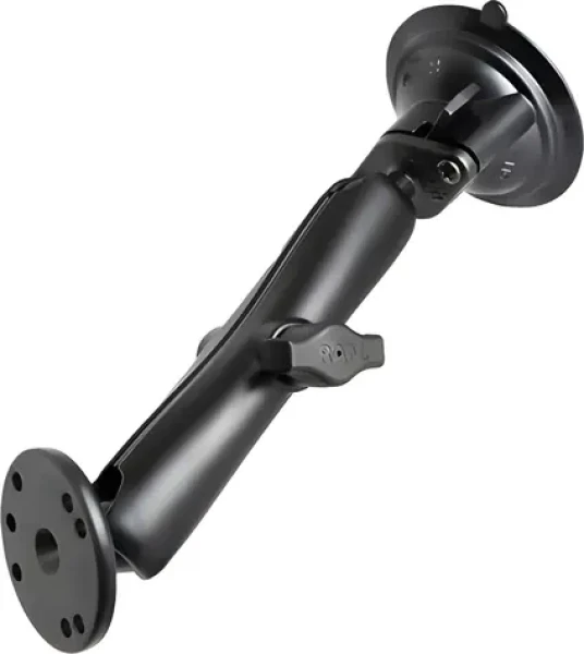 RAM Mounts RAM-B-166-C-202U / Prísavný držiak s ramenom / Prísavka 3,3" Twist-Lock / Dlhé rameno, dvojitá guľa (RAM-B-166-C-202U)