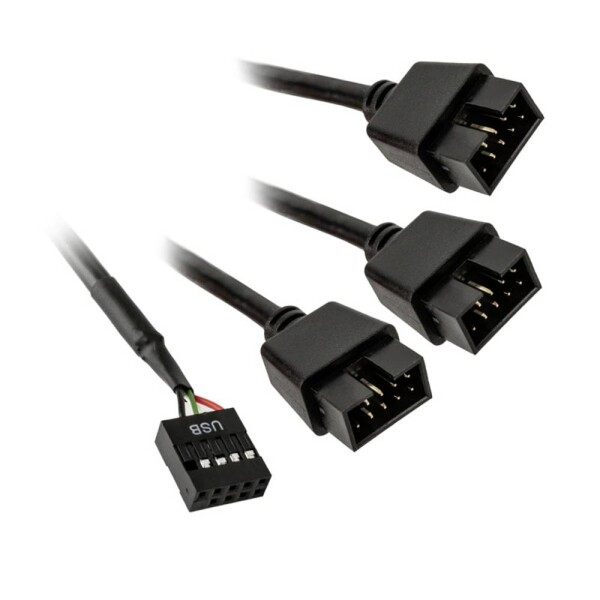 Lian Li USB 2.0 1-3 Hub čierna / 1 x (M) 3 x (F) (PW-U2HB)