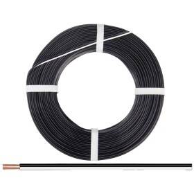 Donau Elektronik 250-15-25 opletenie / lanko 2 x 0.50 mm² čierna/biela 25 m; 250-15-25
