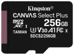 Kingston Canvas Plus microSDXC 256GB / UHS-I V10 / U1 / Class 10 (SDCS2/256GBSP)