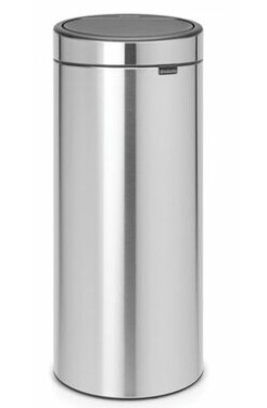 Brabantia Touch Bin New Odpadkový kôš 30 L matná strieborná / 29.5 x 72 x 32 cm (11 54 62)