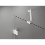 MEXEN/S - Lunar-F sprchovací kút skladacie dvere ľavá 100 x 80, transparent, biela 836-100-080-20-00-L