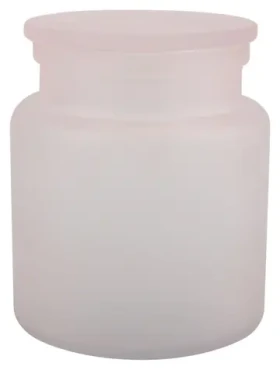 Spirella Yoko dóza na odličovacie tampóny svetlo ružová / sklo / 0.6 L