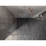 MEXEN/S - Lunar-B sprchovací kút dvere krídlové ľavá 70 x 70, transparent, meď kartáčovaná 832-070-070-65-00-L