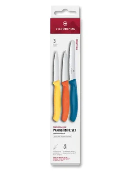 VICTORINOX Swiss Classic Kuchynský nôž 3 ks set / rovné a vrúbkované ostrie (6.7116.32C1)