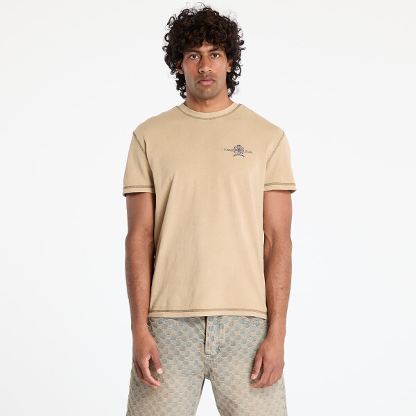 Tričko Tommy Jeans Regular Small Tonal Tee Beige L