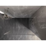 MEXEN/S - Lunar-B sprchovací kút dvere krídlové pravá 100 x 70, transparent, nikel kartáčovaný 832-100-070-97-00-P