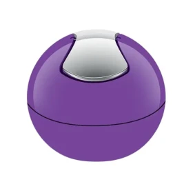 Spirella BOWL mini výklopný odpadkový kôš 1 L fialový / plast (7610583149688)