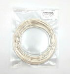 VZORKA 20 METROV - PLA MINERAL filament biely 1,75 mm Fiberlogy