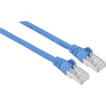 Intellinet 741033 RJ45 sieťové káble, prepojovacie káble CAT 6A S/FTP 7.50 m modrá fóliové tienenie, tienenie pletivom, tienený, bez halogénov 1 ks; 741033