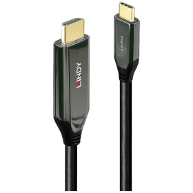 LINDY USB-C® káblový adaptér USB-C ® zástrčka, Zástrčka HDMI-A 1.00 m čierna 43367 8K UHD HDMI kábel; 43367