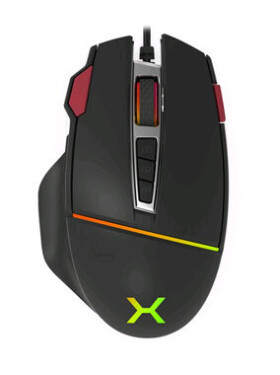 KRUX Fuze PRO čierna / herná myš / 11 tlačidiel / optická / 12 000 DPI / USB / RGB / 1.8m (KRX0074)