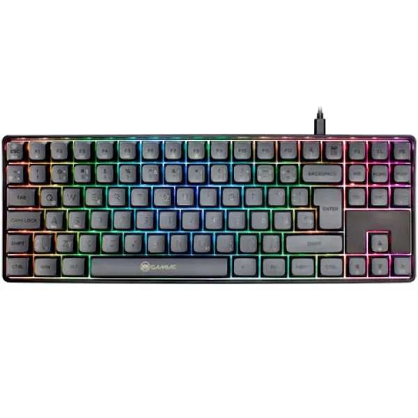 GAMIAC TKL90G čierna / herná klávesnica / mechanická / Kailh Red / TKL / USB / 1.8m / DE Layout (GAKM-G90DW14.11)